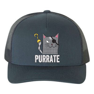 Cat Pirate Cats Halloween Cat Lover Gift Yupoong Adult 5-Panel Trucker Hat