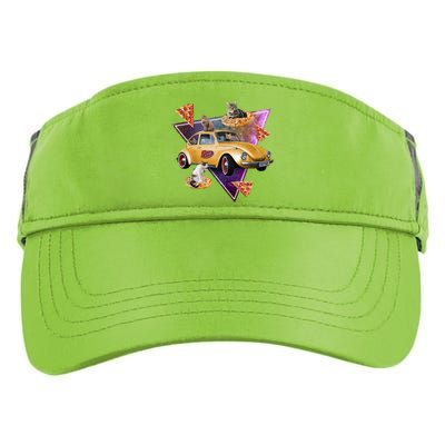 Cat Pizza Car Galaxy Adult Drive Performance Visor