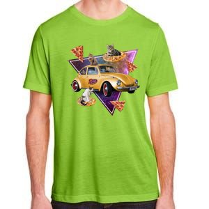 Cat Pizza Car Galaxy Adult ChromaSoft Performance T-Shirt