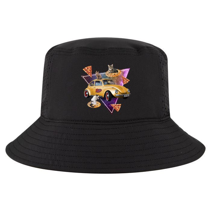Cat Pizza Car Galaxy Cool Comfort Performance Bucket Hat