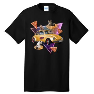 Cat Pizza Car Galaxy Tall T-Shirt