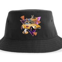 Cat Pizza Car Galaxy Sustainable Bucket Hat