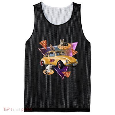 Cat Pizza Car Galaxy Mesh Reversible Basketball Jersey Tank