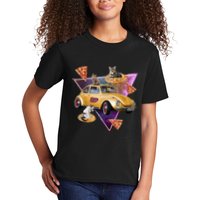 Cat Pizza Car Galaxy Kids T-Shirt