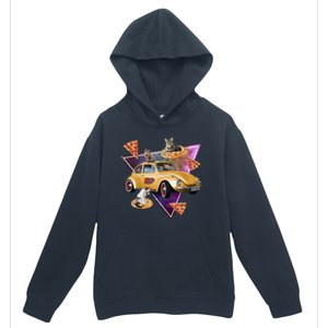 Cat Pizza Car Galaxy Urban Pullover Hoodie