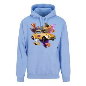 Cat Pizza Car Galaxy Unisex Surf Hoodie