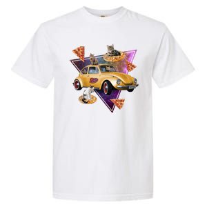 Cat Pizza Car Galaxy Garment-Dyed Heavyweight T-Shirt