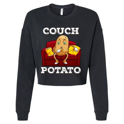 Couch Potato Cropped Pullover Crew