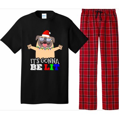 Cute Pugs Christmas Tree Funny Pug Lover Christmas Great Gift Pajama Set