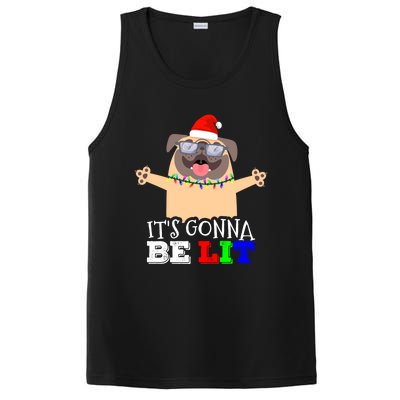 Cute Pugs Christmas Tree Funny Pug Lover Christmas Great Gift PosiCharge Competitor Tank