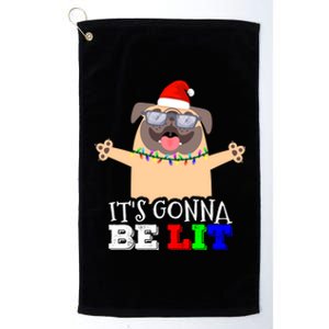 Cute Pugs Christmas Tree Funny Pug Lover Christmas Great Gift Platinum Collection Golf Towel