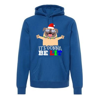 Cute Pugs Christmas Tree Funny Pug Lover Christmas Great Gift Premium Hoodie