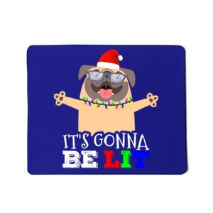 Cute Pugs Christmas Tree Funny Pug Lover Christmas Great Gift Mousepad