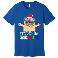 Cute Pugs Christmas Tree Funny Pug Lover Christmas Great Gift Premium T-Shirt