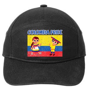 Colombian Pride Colombia Flag 7-Panel Snapback Hat