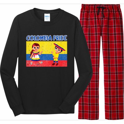 Colombian Pride Colombia Flag Long Sleeve Pajama Set