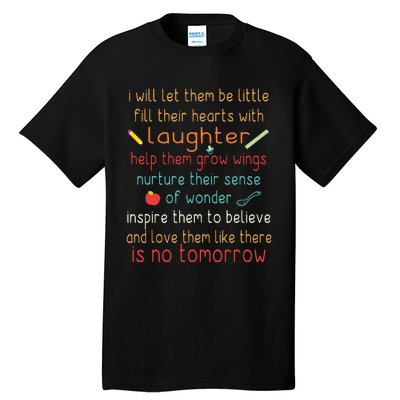 Childcare Provider Children Funny Child Care Daycare Tall T-Shirt