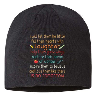 Childcare Provider Children Funny Child Care Daycare Sustainable Beanie