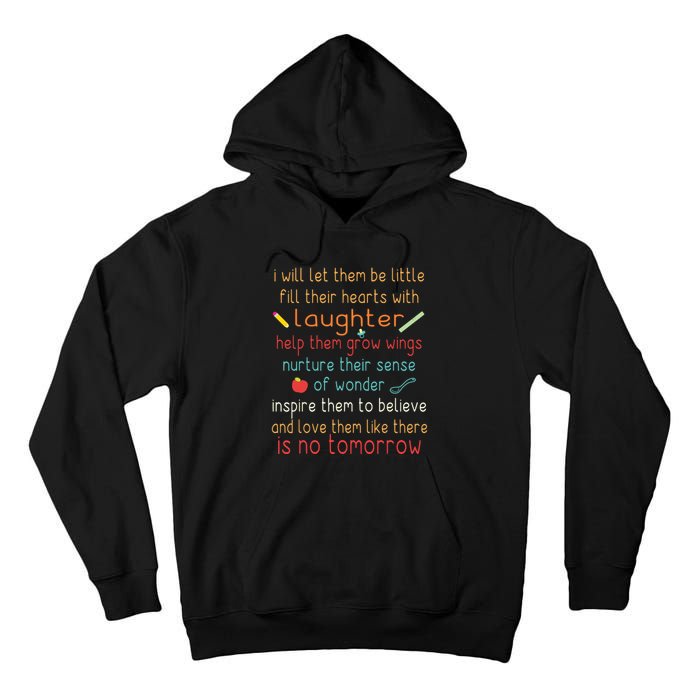 Childcare Provider Children Funny Child Care Daycare Tall Hoodie