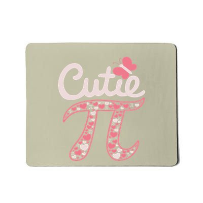 Cutie Pi Coquette Bow Women Math Teacher Pi Day Mousepad