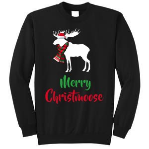 Christmas Pajama Christmas Moose Santa Hat Sweatshirt