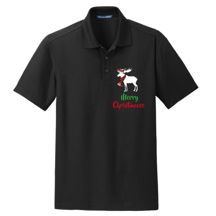 Christmas Pajama Christmas Moose Santa Hat Dry Zone Grid Polo