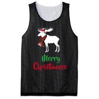 Christmas Pajama Christmas Moose Santa Hat Mesh Reversible Basketball Jersey Tank