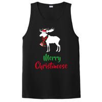 Christmas Pajama Christmas Moose Santa Hat PosiCharge Competitor Tank