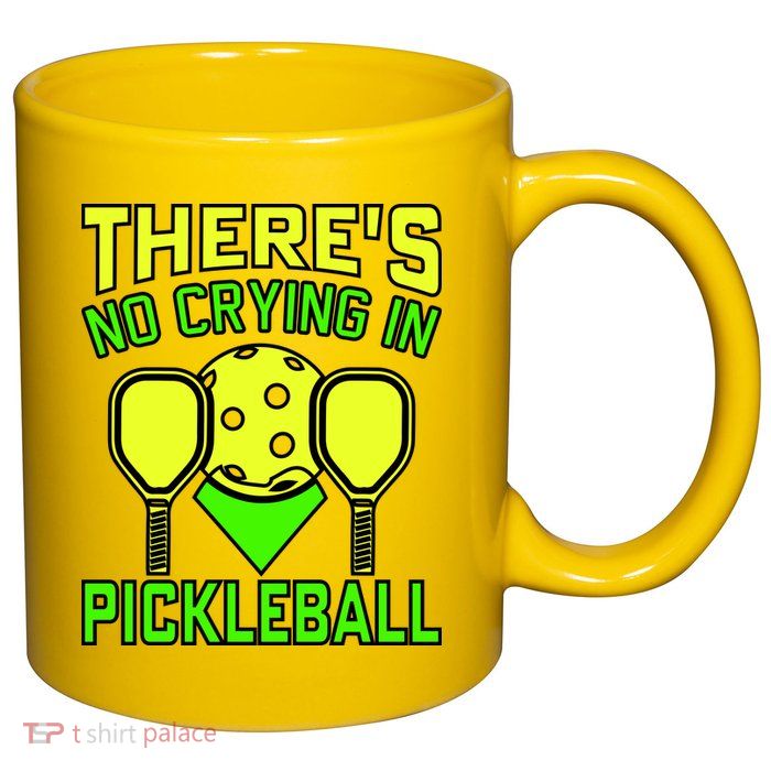 Cool Pickleball 11oz C Handle Ceramic Mug
