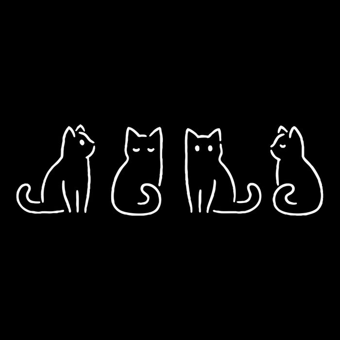 Cat Poses Cat Lover Minimalist Art Backpack