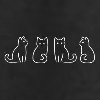 Cat Poses Cat Lover Minimalist Art Golf Towel