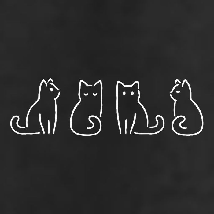 Cat Poses Cat Lover Minimalist Art Golf Towel