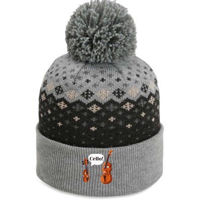 Cello Player Cellist Orchestra Musician Classical Music The Baniff Cuffed Pom Beanie