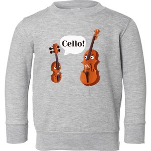 Cello Player Cellist Orchestra Musician Classical Music Toddler Sweatshirt