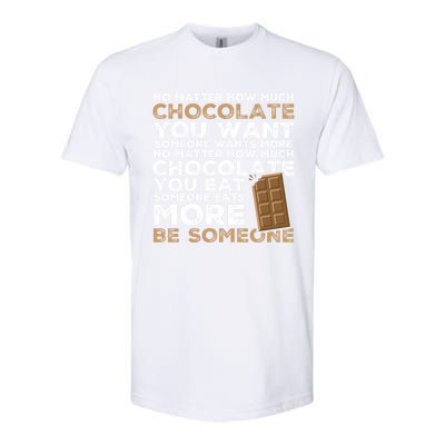 Chocolate Pun Choco Bar Chocoholic Great Gift Funny Chocolate Meaningful Gift Softstyle® CVC T-Shirt