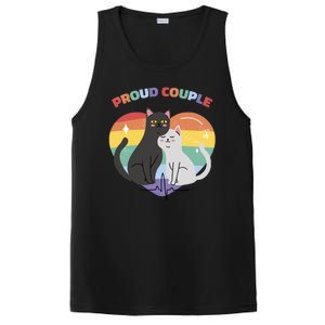 Cat Proud Couple Pride Heart PosiCharge Competitor Tank