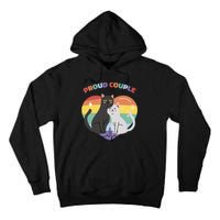 Cat Proud Couple Pride Heart Tall Hoodie