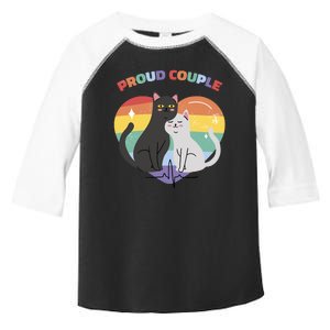 Cat Proud Couple Pride Heart Toddler Fine Jersey T-Shirt