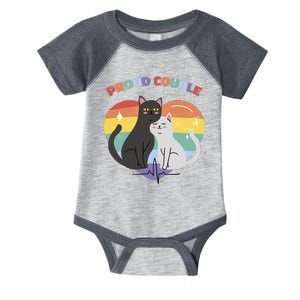 Cat Proud Couple Pride Heart Infant Baby Jersey Bodysuit