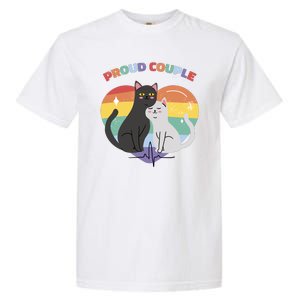 Cat Proud Couple Pride Heart Garment-Dyed Heavyweight T-Shirt