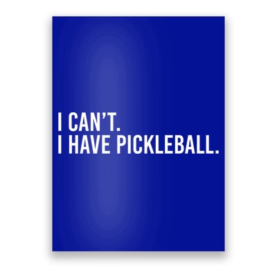 Cool Pickleball Coach With Saying I Can't I Have Pickleball Gift Poster