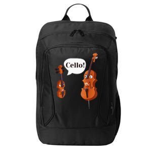 Cello Player Cellist Orchestra Musician Classical Music City Backpack