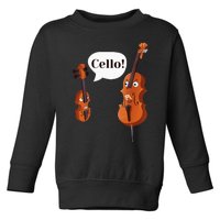 Cello Player Cellist Orchestra Musician Classical Music Toddler Sweatshirt