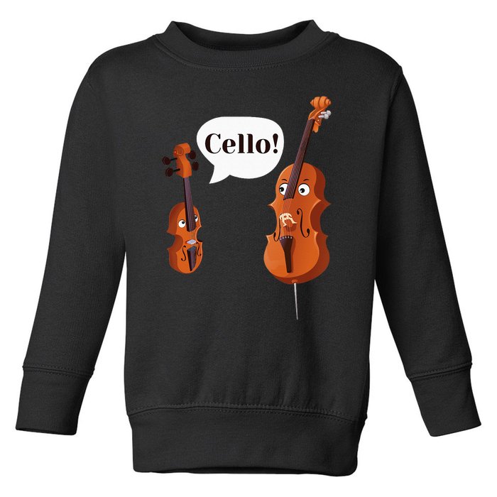 Cello Player Cellist Orchestra Musician Classical Music Toddler Sweatshirt