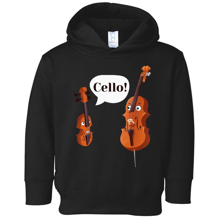 Cello Player Cellist Orchestra Musician Classical Music Toddler Hoodie