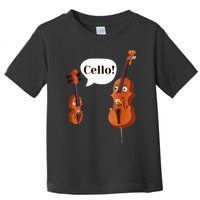 Cello Player Cellist Orchestra Musician Classical Music Toddler T-Shirt