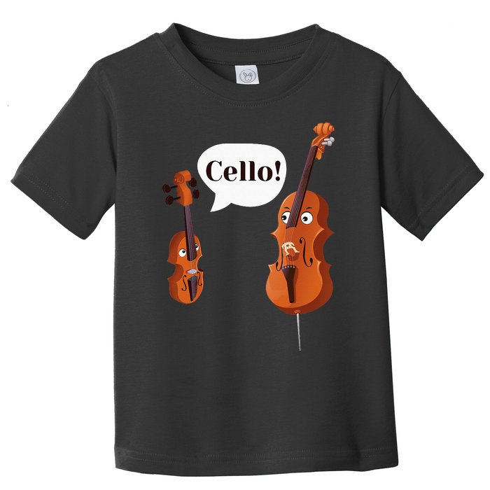 Cello Player Cellist Orchestra Musician Classical Music Toddler T-Shirt