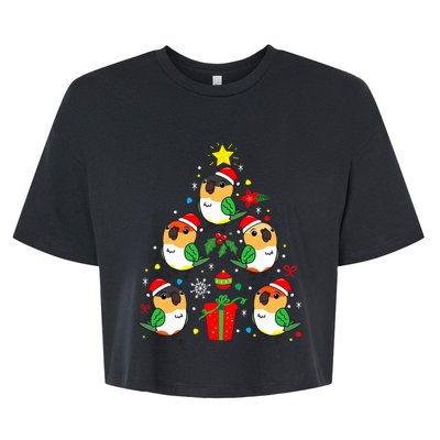 Caique Parrot Christmas Ornament Tree Xmas Mom Dad Bird Gift Bella+Canvas Jersey Crop Tee