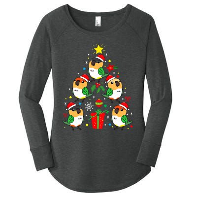 Caique Parrot Christmas Ornament Tree Xmas Mom Dad Bird Gift Women's Perfect Tri Tunic Long Sleeve Shirt