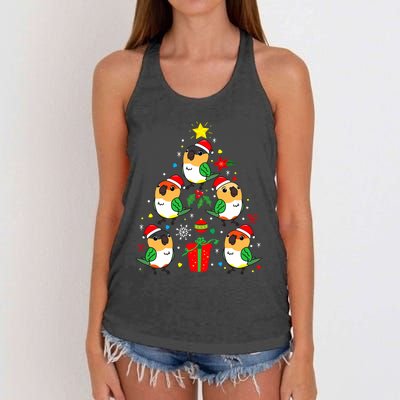 Caique Parrot Christmas Ornament Tree Xmas Mom Dad Bird Gift Women's Knotted Racerback Tank